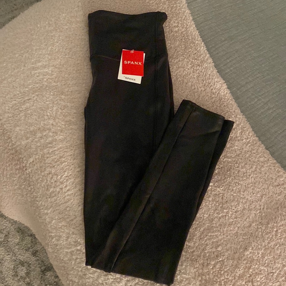 NWT Spanx faux leggings